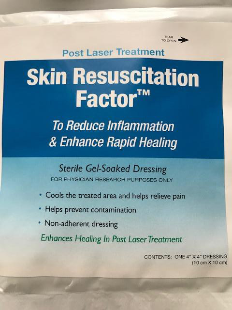 gel soaked laser aftercare treatment